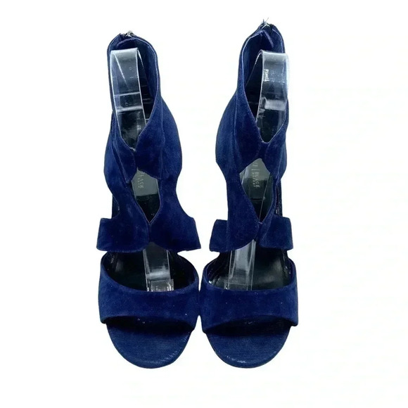 White House Black Market WHBM strappy suede Katia Caged High Heel shoe s… - Picture 3 of 7